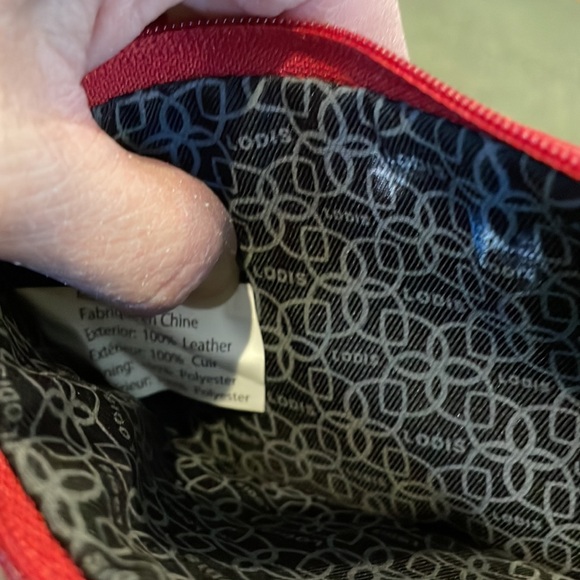 Lodis red leather wallet - Picture 5 of 7